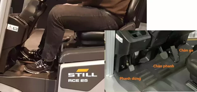 Xe nâng điện - Những điều cần biết để chọn mua được xe tốt 32 xe nâng điện - phanh và ga